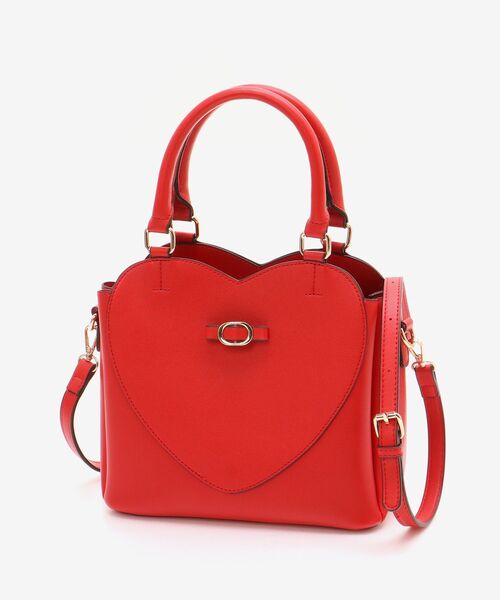 MAJESTIC LEGON（マジェスティックレゴン）の「ハートリボンショルダーバッグ（ショルダーバッグ・レディース・ブラック/レッド/グレイッシュベージュ・FREE）」の18枚目の写真
