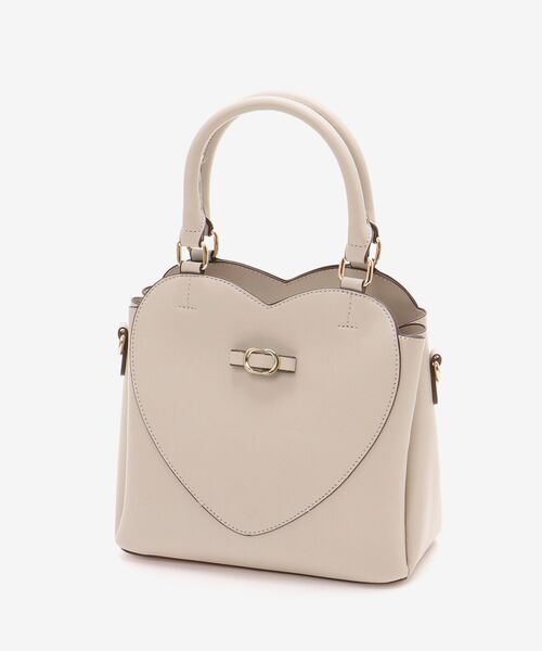 MAJESTIC LEGON（マジェスティックレゴン）の「ハートリボンショルダーバッグ（ショルダーバッグ・レディース・ブラック/レッド/グレイッシュベージュ・FREE）」の20枚目の写真