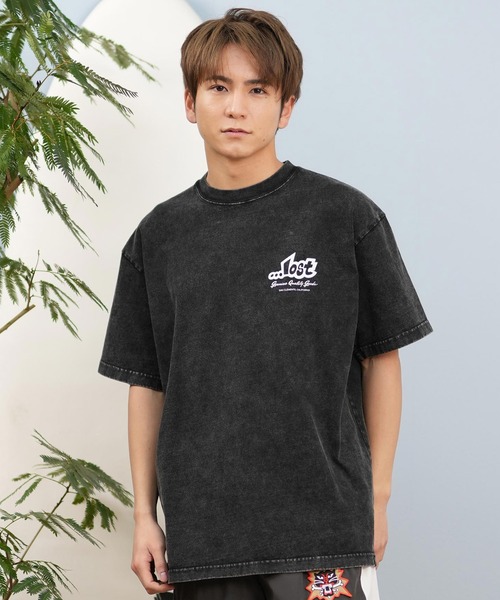 lost(ロスト)の「lost/ロスト 半袖Tシャツ/半袖Tee ボックスロゴ バンダナ ユニセックス L25S-2102(Tシャツ/カットソー・メンズ・ブラック/ホワイト/グレイッシュベージュ・M/L/XL)」の12枚目の写真