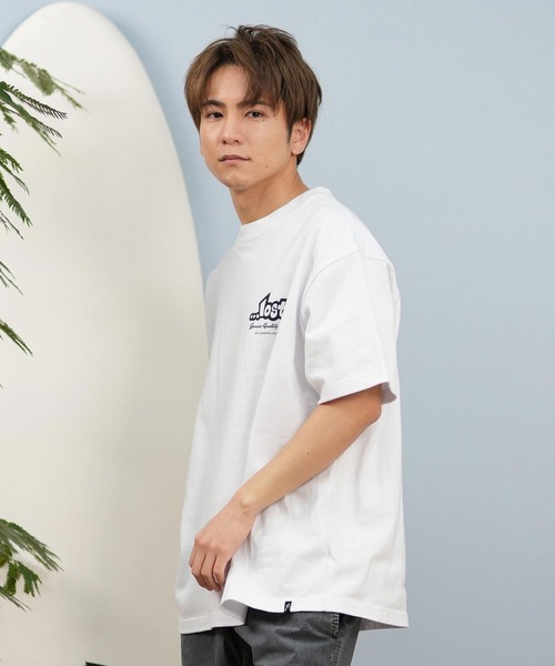 lost(ロスト)の「lost/ロスト 半袖Tシャツ/半袖Tee ボックスロゴ バンダナ ユニセックス L25S-2102(Tシャツ/カットソー・メンズ・ブラック/ホワイト/グレイッシュベージュ・M/L/XL)」の5枚目の写真