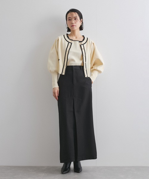 ketty（ケティ）の「ヘザーエステルツイルタックスカート≪手洗い可能≫（スカート・レディース・ブラック/オフホワイト/ベージュ・M）」の14枚目の写真