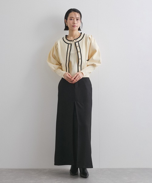 ketty（ケティ）の「ヘザーエステルツイルタックスカート≪手洗い可能≫（スカート・レディース・ブラック/オフホワイト/ベージュ・M）」の16枚目の写真