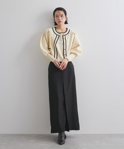 ketty（ケティ）の「ヘザーエステルツイルタックスカート≪手洗い可能≫（スカート・レディース・ブラック/オフホワイト/ベージュ・M）」の17枚目の写真