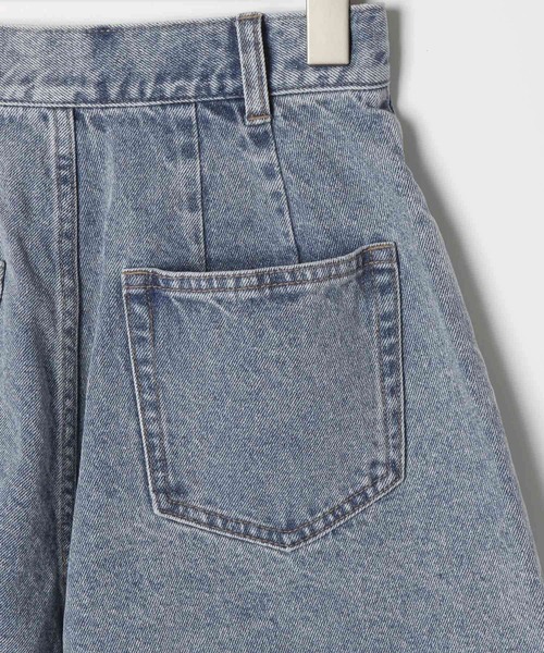 Heather（ヘザー）の「Denim デザインショートパンツ　320077（デニムパンツ・レディース・ブラック/ブルー・M/S）」の6枚目の写真