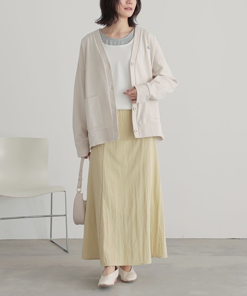 n'OrLABEL（ノアールレーベル）の「『スウェットロゴカーディガン』（カーディガン/ボレロ・レディース・チャコール/アイボリー/ブルー・FREE）」の7枚目の写真