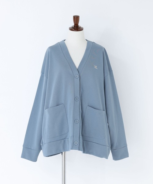 n'OrLABEL（ノアールレーベル）の「『スウェットロゴカーディガン』（カーディガン/ボレロ・レディース・チャコール/アイボリー/ブルー・FREE）」の16枚目の写真