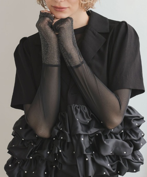 DONOBAN（ドノバン）の「バイカラーシアートップス【クルーネック】（Tシャツ/カットソー・レディース・ブラック系その他/ブラック/アイボリー/ブルーグレー/ネイビー/ホワイト系その他・ONE）」の4枚目の写真