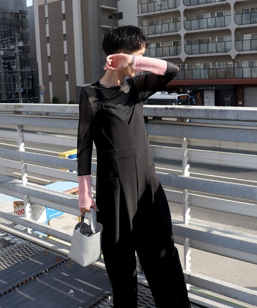 DONOBAN（ドノバン）の「バイカラーシアートップス【クルーネック】（Tシャツ/カットソー・レディース・ブラック系その他/ブラック/アイボリー/ブルーグレー/ネイビー/ホワイト系その他・ONE）」の15枚目の写真