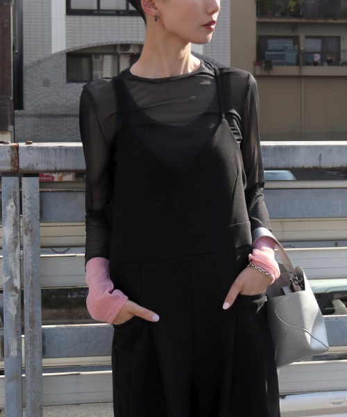 DONOBAN（ドノバン）の「バイカラーシアートップス【クルーネック】（Tシャツ/カットソー・レディース・ブラック系その他/ブラック/アイボリー/ブルーグレー/ネイビー/ホワイト系その他・ONE）」の17枚目の写真