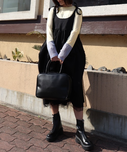 DONOBAN（ドノバン）の「バイカラーシアートップス【クルーネック】（Tシャツ/カットソー・レディース・ブラック系その他/ブラック/アイボリー/ブルーグレー/ネイビー/ホワイト系その他・ONE）」の20枚目の写真