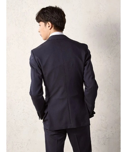 Perfect Suit FActory(パーフェクトスーツファクトリー)の「【WEB限定/上下洗える】2釦スーツ シャドウストライプ ネイビー(スーツセット・メンズ・ネイビー・A4/A5/A6/A7/AB5/AB6/AB7/Y4/Y5/Y6/Y7/AB8/AB4/A8)」の3枚目の写真