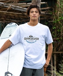 TYPED OUT ST /クイックシルバーフロントプリント半袖Tシャツ