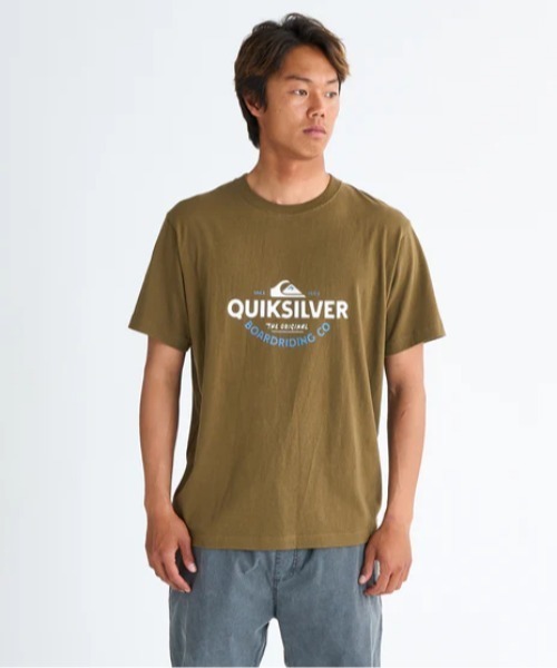 Quiksilver(クイックシルバー)の「TYPED OUT ST /クイックシルバーフロントプリント半袖Tシャツ(Tシャツ/カットソー・メンズ・ブラック/ホワイト/グリーン/ミント・X-LARGE/MEDIUM/LARGE/SMALL)」の3枚目の写真