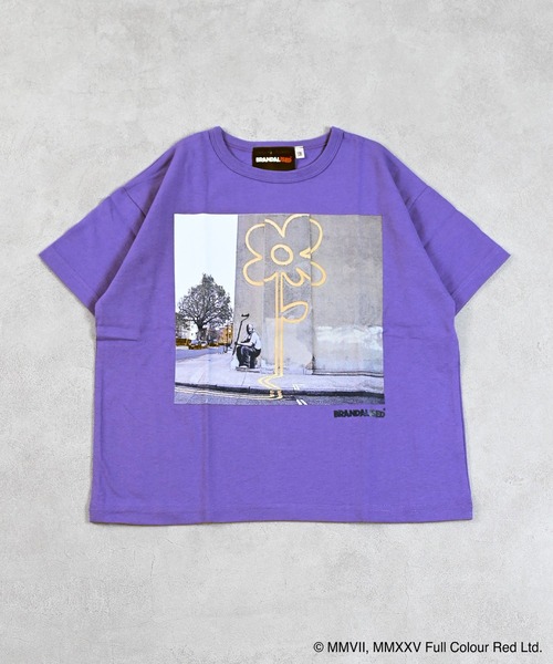BRANDALISED（ブランダライズド）の「【BRANDALISED×MARKEY’S】プリントTee（Tシャツ/カットソー・キッズ・パープル/チャコール/オフホワイト・80/90/95/100/110/120/130/140/150）」の10枚目の写真