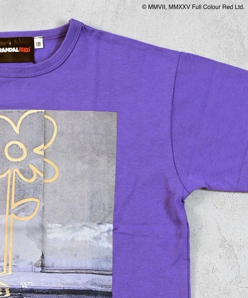 BRANDALISED（ブランダライズド）の「【BRANDALISED×MARKEY’S】プリントTee（Tシャツ/カットソー・キッズ・パープル/チャコール/オフホワイト・80/90/95/100/110/120/130/140/150）」の4枚目の写真