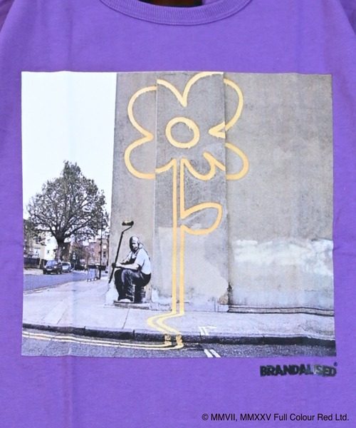 BRANDALISED（ブランダライズド）の「【BRANDALISED×MARKEY’S】プリントTee（Tシャツ/カットソー・キッズ・パープル/チャコール/オフホワイト・80/90/95/100/110/120/130/140/150）」の7枚目の写真