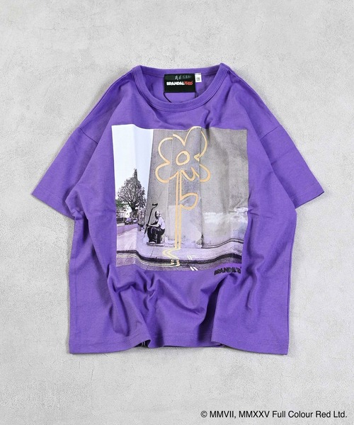 BRANDALISED（ブランダライズド）の「【BRANDALISED×MARKEY’S】プリントTee（Tシャツ/カットソー・キッズ・パープル/チャコール/オフホワイト・80/90/95/100/110/120/130/140/150）」の12枚目の写真