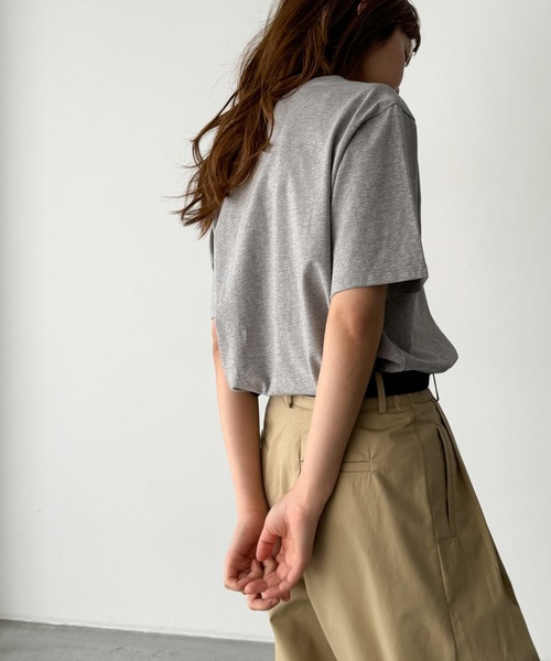 CANAL JEAN（キャナルジーン）の「El mar　IN MY ロゴTシャツ（Tシャツ/カットソー・レディース・グレー/ホワイト・ONE SIZE）」の7枚目の写真