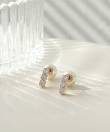 レンヅメ×パールキャッチピアス
