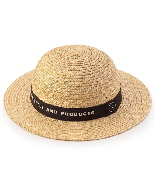 p.premier(ピードットプルミエ)の「ロゴリボンストローハット(ハット・キッズ・アイボリー/ブラック・56/54/52/50)」の11枚目の写真