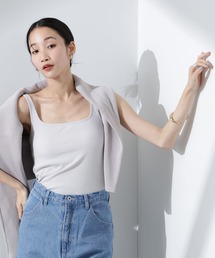 NANO universe | 抗菌防臭リブカップ付きタンクトップ(タンクトップ)