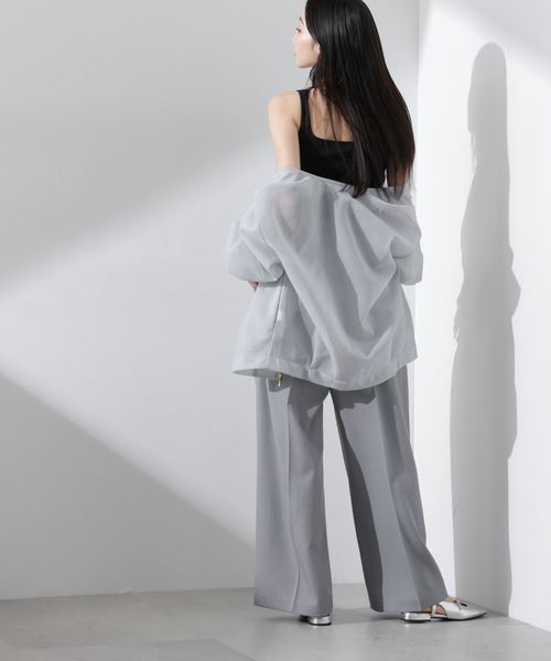 NANO universe(ナノユニバース)の「抗菌防臭リブカップ付きタンクトップ(タンクトップ・レディース・ホワイト/ブラック/ライトグレー・FREE)」の10枚目の写真