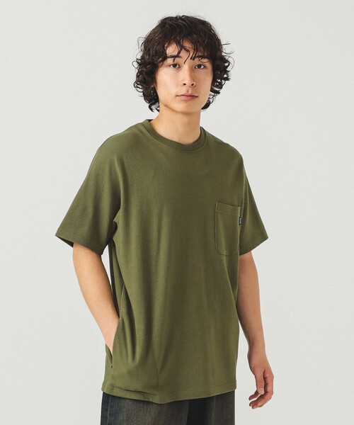 BEAMS（ビームス）の「BEAMS / ヘビーウェイト ポケットTシャツ（Tシャツ/カットソー・メンズ・ネイビー/ホワイト/ブラック/オリーブ・SMALL/MEDIUM/LARGE/X-LARGE/XX-LARGE）」の3枚目の写真