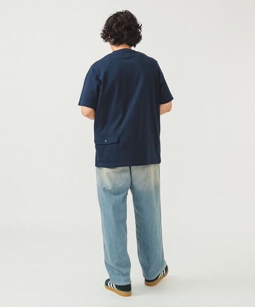 BEAMS（ビームス）の「BEAMS / ヘビーウェイト ポケットTシャツ（Tシャツ/カットソー・メンズ・ネイビー/ホワイト/ブラック/オリーブ・SMALL/MEDIUM/LARGE/X-LARGE/XX-LARGE）」の9枚目の写真