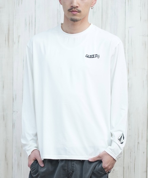 セール】VOLCOM/ボルコム 長袖ラッシュガード UVケア ブランドロゴ