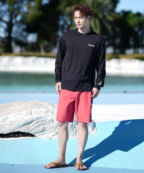 セール】VOLCOM/ボルコム 長袖ラッシュガード UVケア ブランドロゴ