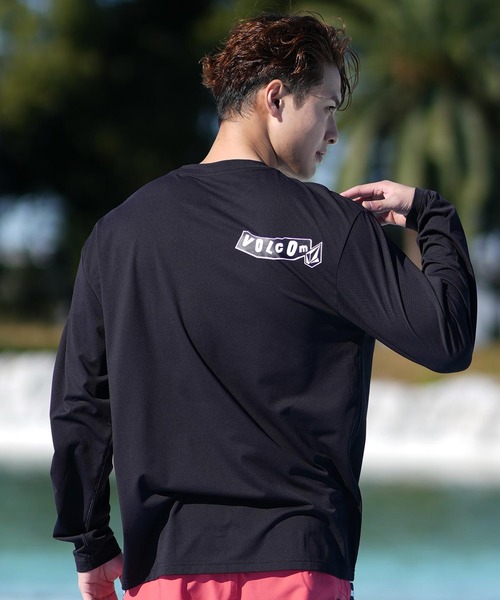 セール】VOLCOM/ボルコム 長袖ラッシュガード UVケア ブランドロゴ