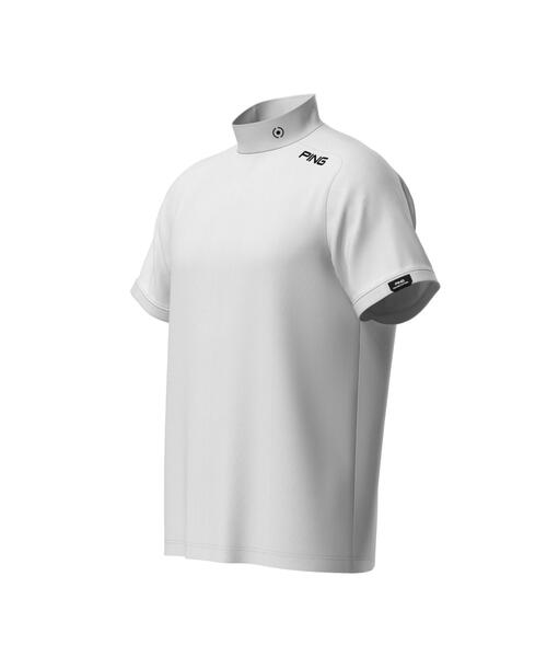 セール】【PING APPAREL】メッシュパネルジャガード半袖