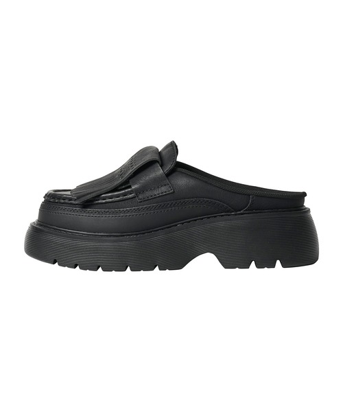 SHAKA(シャカ)の「SHAKA キルト ローファー ミュール チャンキー KILT LOAFER MULE CHUNKY 2WAY(ローファー・レディース・ブラック/キナリ・23/24/25/26)」の7枚目の写真