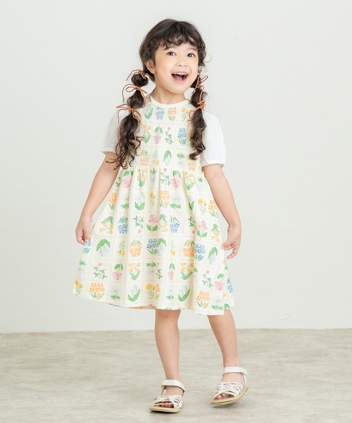 caramelbaby&child 花柄ワンピース Caramel baby &child ワンピース ピンク花柄 4Y 110cm