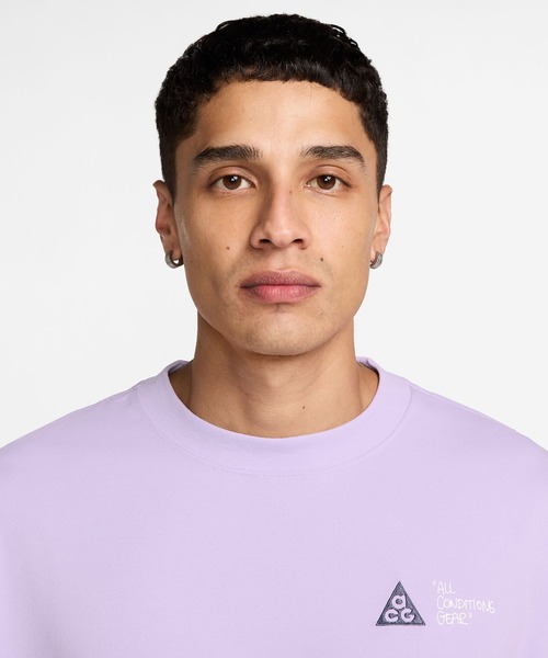 NIKE ACG(ナイキエィシージー)の「NIKE AS M ACG DF TEE OC GUIDE / ナイキ ACG DF OC ガイド S/S Tシャツ 【SP】(Tシャツ/カットソー・メンズ・ブラック/パープル・S/M/XL/XXL/L)」の10枚目の写真