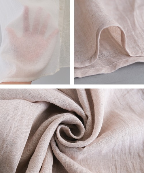 aquagarage（アクアガレージ）の「シアーBIGシャツ（シャツ/ブラウス・レディース・ベージュ/ブラック/アイボリー・M）」の4枚目の写真