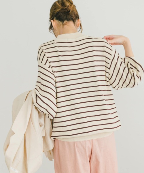 ITEMS URBANRESEARCH（アイテムズ アーバンリサーチ）の「ソウバリボリュームスリーブニット（ニット/セーター・レディース・ホワイト系その他/ブルー/オフホワイト/ブラック・FREE）」の12枚目の写真