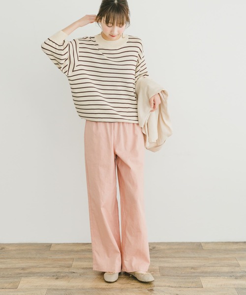 ITEMS URBANRESEARCH（アイテムズ アーバンリサーチ）の「ソウバリボリュームスリーブニット（ニット/セーター・レディース・ホワイト系その他/ブルー/オフホワイト/ブラック・FREE）」の14枚目の写真