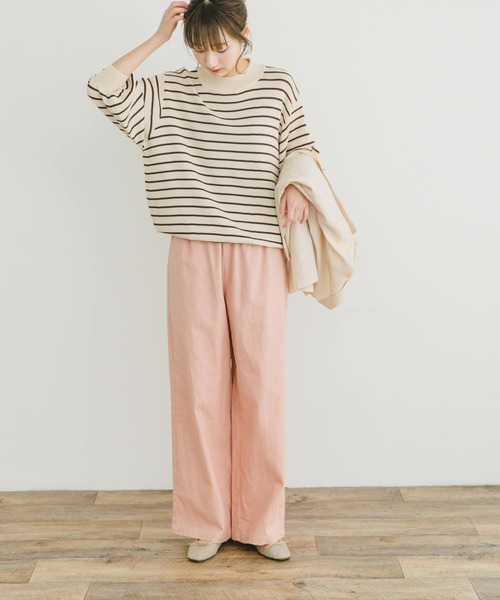 ITEMS URBANRESEARCH（アイテムズ アーバンリサーチ）の「ソウバリボリュームスリーブニット（ニット/セーター・レディース・ホワイト系その他/ブルー/オフホワイト/ブラック・FREE）」の15枚目の写真
