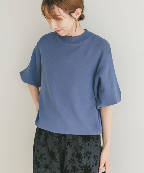 ITEMS URBANRESEARCH（アイテムズ アーバンリサーチ）の「ソウバリボリュームスリーブニット（ニット/セーター・レディース・ホワイト系その他/ブルー/オフホワイト/ブラック・FREE）」の19枚目の写真