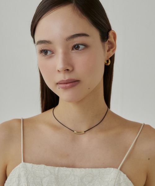 ciite'（シーテ）の「メタルトップ シンプルコードチョーカー / ネックレス（チョーカー・レディース・ゴールド/シルバー・FREE）」の5枚目の写真