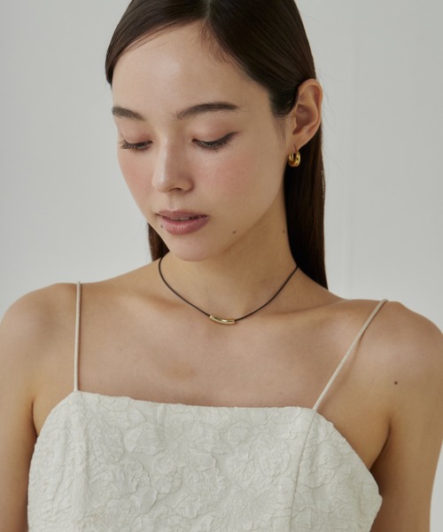 ciite'（シーテ）の「メタルトップ シンプルコードチョーカー / ネックレス（チョーカー・レディース・ゴールド/シルバー・FREE）」の7枚目の写真