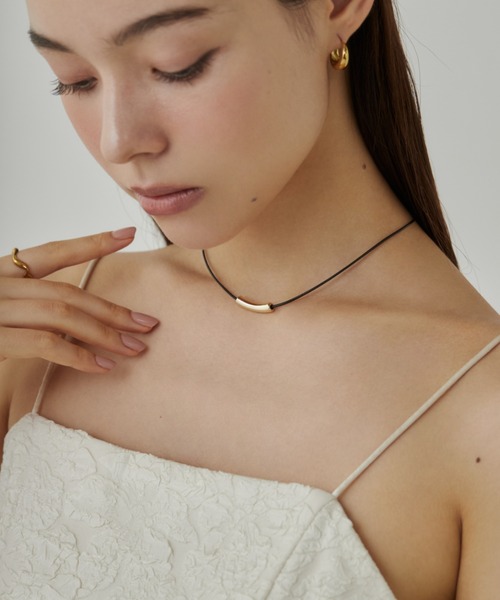 ciite'（シーテ）の「メタルトップ シンプルコードチョーカー / ネックレス（チョーカー・レディース・ゴールド/シルバー・FREE）」の3枚目の写真