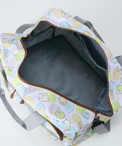 ずっきー様❣️ハンドメイドオリジナルボストン型バック＊女の子パネル付 すみっコぐらし 【SALE】 ジュニア ボストンバッグ 大容量