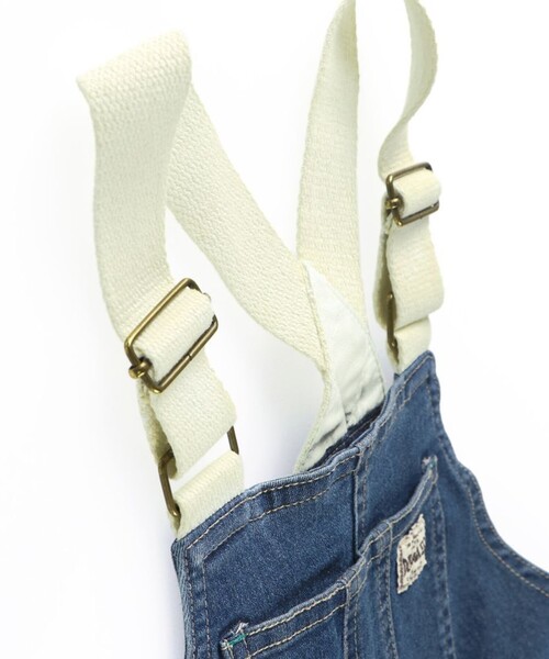 BRANSHES(ブランシェス)の「【ベビーとリンクコーデ】デニムサロペット(サロペット/オーバーオール・キッズ・ネイビー・90/110/100/140/130/150/120)」の13枚目の写真