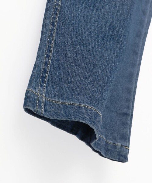 BRANSHES(ブランシェス)の「【ベビーとリンクコーデ】デニムサロペット(サロペット/オーバーオール・キッズ・ネイビー・90/110/100/140/130/150/120)」の5枚目の写真