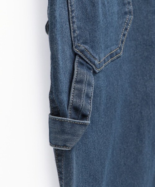 BRANSHES(ブランシェス)の「【ベビーとリンクコーデ】デニムサロペット(サロペット/オーバーオール・キッズ・ネイビー・90/110/100/140/130/150/120)」の8枚目の写真