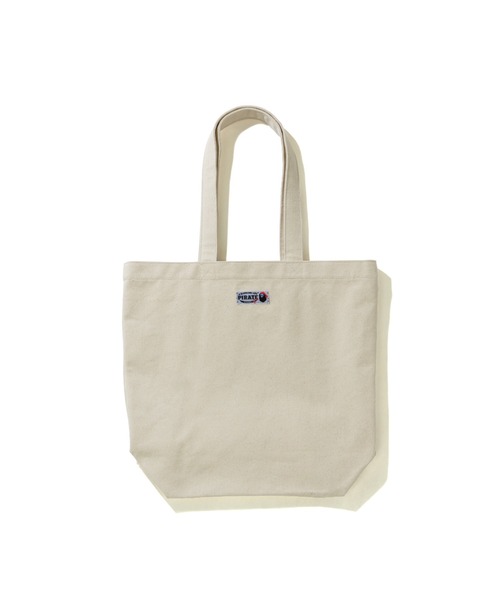 A BATHING APE（アベイシングエイプ）の「APE PIRATE COLLEGE TOTE BAG（トートバッグ・メンズ・ホワイト/ブラック・FREE）」の3枚目の写真