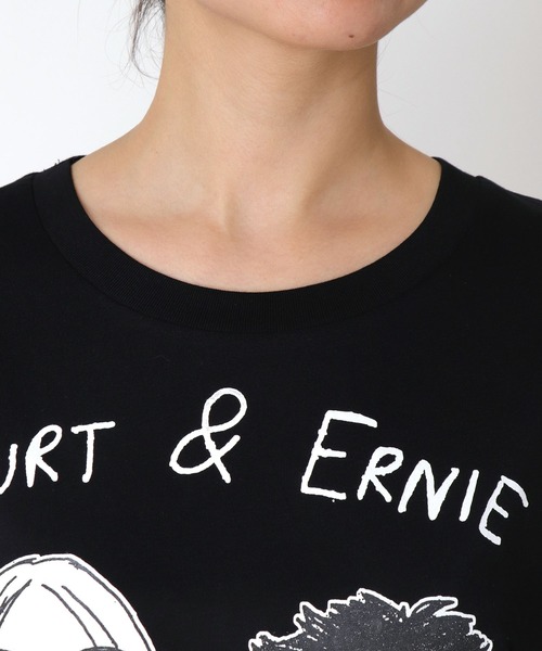 tシャツ 「BLACK SCORE」 EARNIE CROPPED T レディース BLACK SCORE】KURT EARNIE CROPPED T（Tシャツ/カットソー