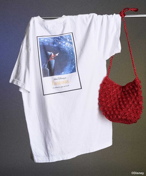 tシャツ 「DISNEY FANTASIA」 ポスターバックプリント Tシャツ/ディズニー/ファンタジア/ミッキーマウス レディース DISNEY FANTASIA】 ポスターバックプリント Tシャツ/ディズニー